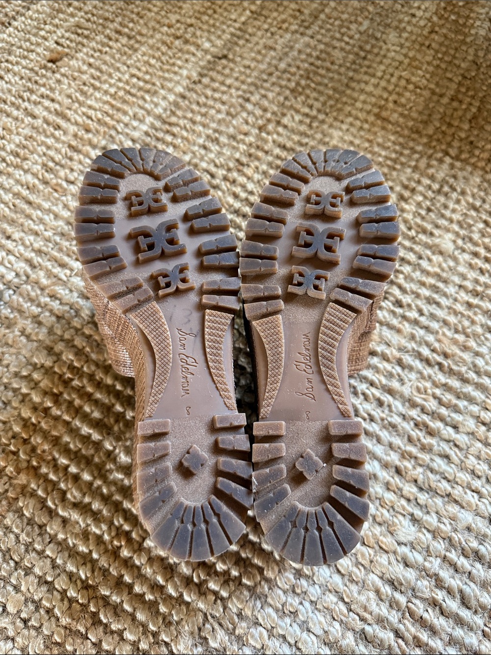 ⚜️ SAM EDELMAN LIVI PLATFORM WEDGE SIZE 8 TAN/BROWN ⚜️ - Picture 5 of 10